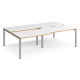 Adapt 1600mm Deep Sliding Top Double Back to Back Bench Desk